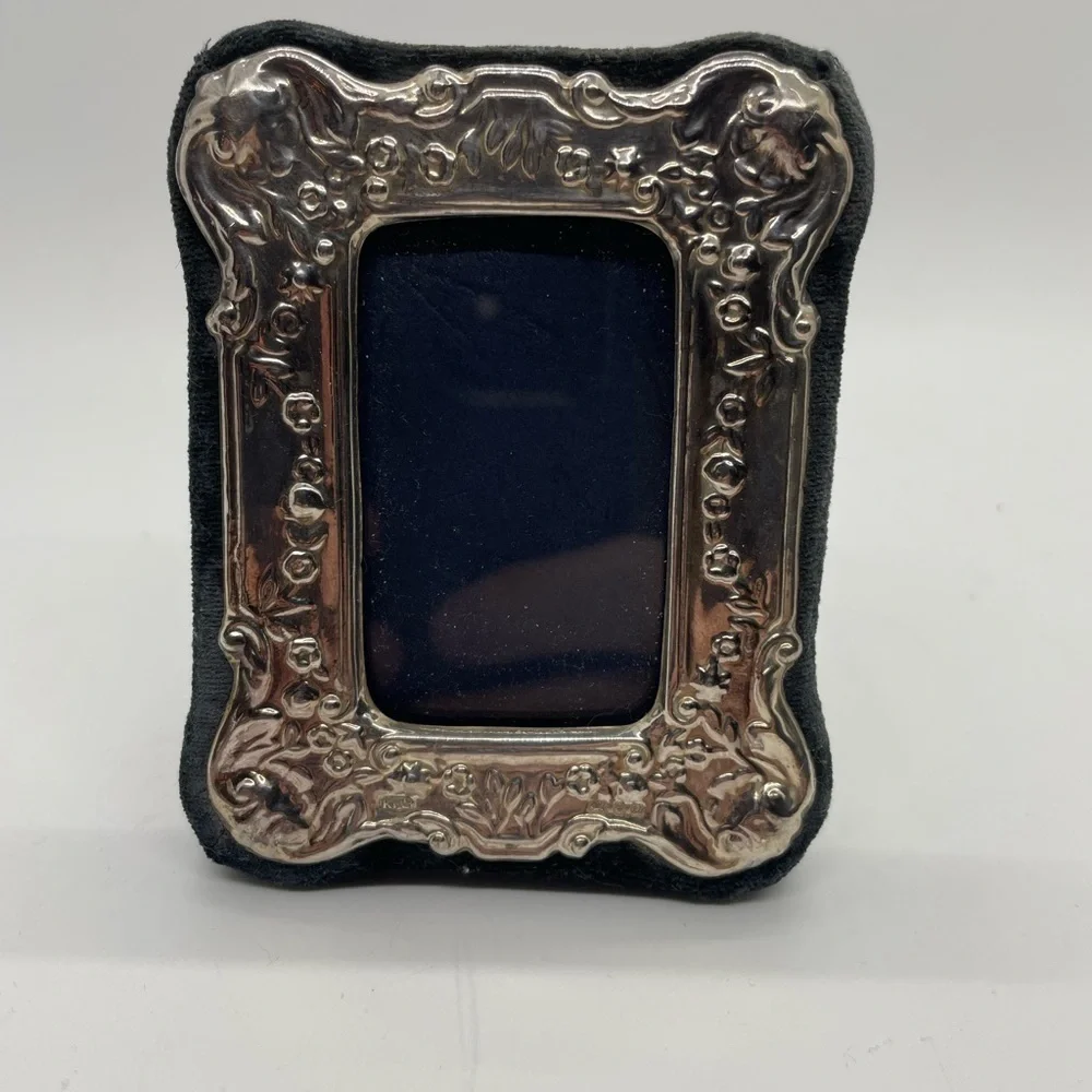 KFL Sterling Silver Repousse Ornate picture 2.75x3.50